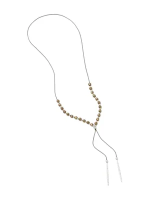 new Gorjana ϟ Pyrite Gem Beaded Necklace ϟ Silver Plated ϟ Spiritual Energy ϟ thumbnail 4