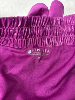 Athleta Race Runner Women’s Magenta Printed Athletic Shorts Size M‎ thumbnail 7