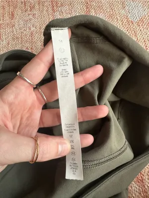 Lululemon super high rise flare groove pant army green sage W5F2GS size 14 thumbnail 4