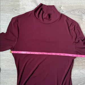 STAUD Portobella Side Ruch Midi Sheath Dress In Merlot Large thumbnail 12
