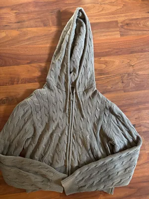 John Galt Zip-Up Cropped Hoodie thumbnail 1