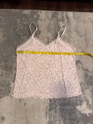 Honeydew Pale Pink Leopard-Print Lace Trim PJ Top thumbnail 5