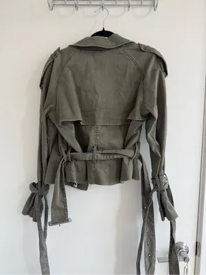 Anine Bing Olive Utility Trench Jacket - Women thumbnail 4
