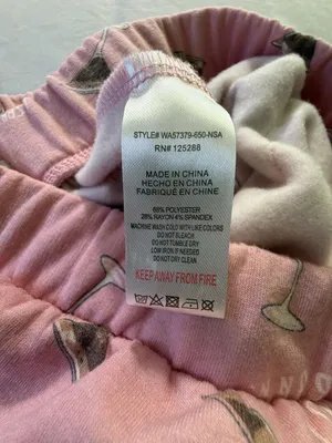 Rae Dunn Pink Martini All Over Print Pajama Lounge Pants Size Large L thumbnail 7