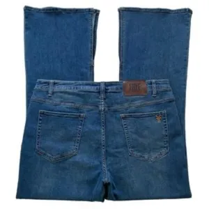 Frye Mid-Rise Split Hem Flare Denim Blue Jean size 22W thumbnail 4