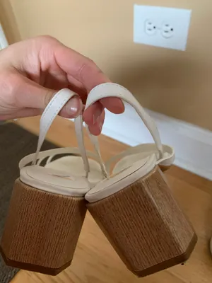 White Sandal Heel Size 7 thumbnail 3