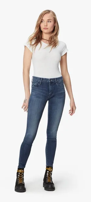 Mother Denim - High Waisted Looker Jeans thumbnail 1