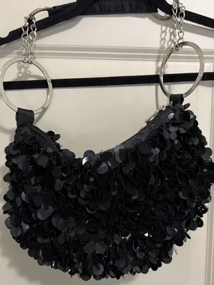 Black Sequin Handbag thumbnail 1