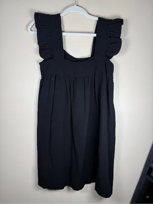 Pomander Place Tuckernuck Black Hazel Flutter Sleeve Dress Black Small thumbnail 9