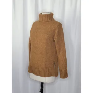EVERLANE The Cloud Turtleneck Sweater Wool Alpaca‎ Heathered Chai Small thumbnail 6