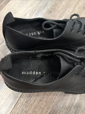 NWOB! MADDEN GIRL Trudy VEGAN LUG SOLE OXFORD 7.5 thumbnail 2