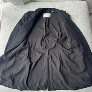 Aritzia Babaton Wool Blazer Black Single Button Tailored Longline Size 4 thumbnail 4