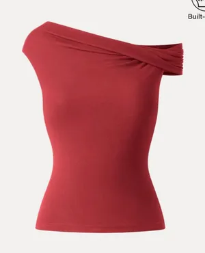 OGL MOVE Eco-SkinKiss® Multi-wear Versatile Necklines Bra Top - Red M New thumbnail 1