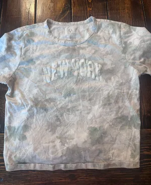 Organic generation New York camo baby tee thumbnail 1
