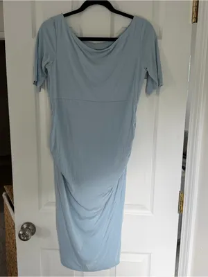 Asos Maternity Pale Blue Dress Size 8 thumbnail 2