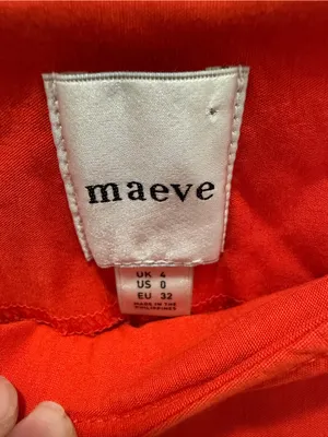 Anthropologie Maeve Structured Bombshell Capri Pants Red Orange 0 thumbnail 6
