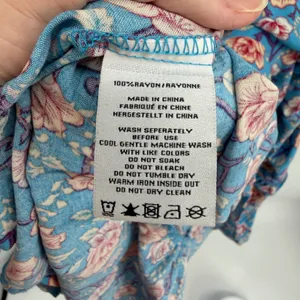 Anthropologie Sunday Mi Amor‎ Floral Tiered Maxi Dress M Boho Tassel Cottage thumbnail 7