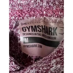Gymshark Womens Cropped Hoodie‎ Long Sleeve Burgundy Heathered Knit Size Medium thumbnail 4