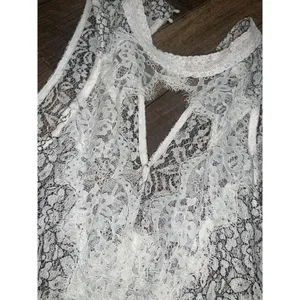 free people tell tale Tunic /dress S 122$ Nwot fall casual lace boho white black thumbnail 6