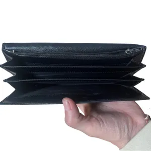 Prada Black Large Saffiano Leather Wallet thumbnail 4