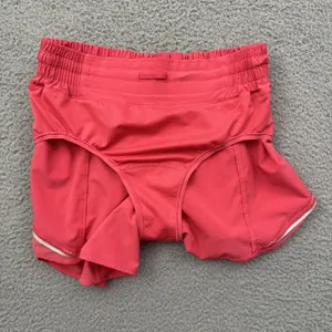Lululemon Hotty Hot Shorts High Rise 4" Glaze Pink Athletic Athleisure Women's 6 thumbnail 3