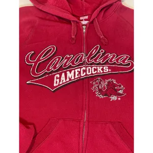 Carolina Gamecocks Full‑Zip Hoodie – Size L (Dark Red, Soffe Brand) thumbnail 2