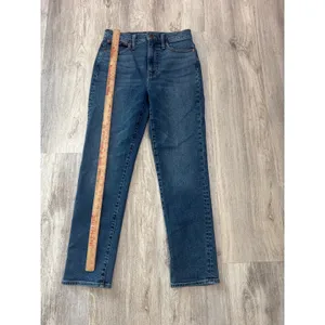 Madewell The Perfect Vintage Jean High Rise Straight Leg Dark‎ Wash Blue Size 26 thumbnail 6