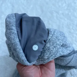 Lululemon Women Fleece & Thank You Pullover Heather Grey 4 Yoga Athleisure Luxe thumbnail 6