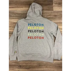 NEW Peloton Rainbow Spellout Zip Up Hoodie Women’s Large thumbnail 5