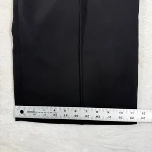 Uniqlo Womens Wide Leg Pintuck Pants Black High Rise Elastic Waist Size M thumbnail 6