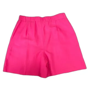Karen Kane Pollee‎ High Rise Pleat Front Shorts Hot Pink Linen Blend Size Medium thumbnail 2
