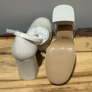 Call it Spring Vegan Anabelle White Chunky‎ Platform Heels Size 9 thumbnail 7