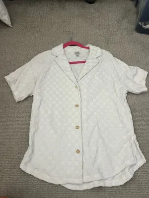 Rhythm Jacquard Terry Shirt - Off White thumbnail 2