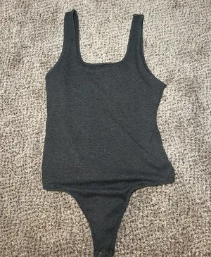 American Eagle Ribbed Square Neck Bodysuit thumbnail 2