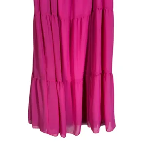 Haptics Womens Boho Tiered Maxi Skirt Size M Pink Festival Summer Romantic thumbnail 4