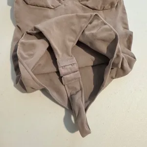 Seamless Adjustable Strap Shapewear Thong Bodysuit Stretch Tan Size Small Medium thumbnail 7