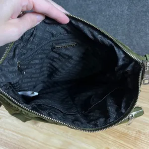 Steve Madden Olive Green Quilted Nylon B-Nikki Backpack Crossbody Bag thumbnail 5