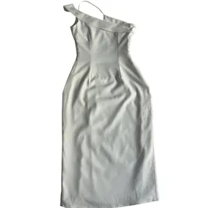 Revolve Superdown Jillian White Asymmetric Cutout Midi Dress XS Minimalist Chic thumbnail 3