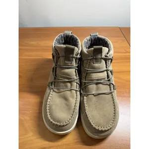 Hey Dude Women's Eloise Suede Chestnut Brown Moccasin Boots 11 US thumbnail 2