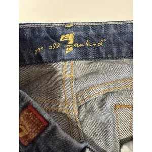 7 For All Mankind *A*Pocket Boot Cut Women’s 27”X33” Made In USA VTG Y2K LowRise thumbnail 6