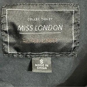Women's Miss London Black Label Long Sleeve Winter Coat‎ Jacket Size S Pockets thumbnail 13