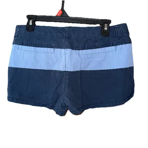 Old Navy Stripe Shorts Stripe Blue 100% Cotton Beachy Surf Size 10 thumbnail 2