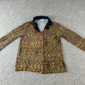 Skivys‎ Femme Leopard Print Pajama Set Womens Small Sleepwear Loungewear thumbnail 9