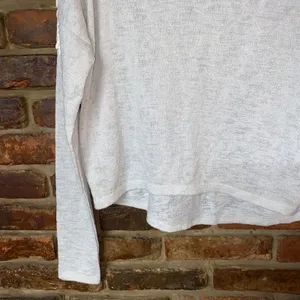 Abercrombie & Fitch Gray Lace Embroidered Sweater Women's Size XS thumbnail 3