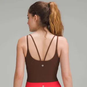 Lululemon Align Strappy Ribbed Tank Top Java Size 2 thumbnail 2