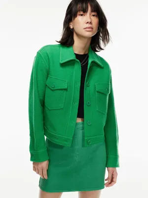 Aritzia Autum Shirt Jacket - Alien Green thumbnail 2