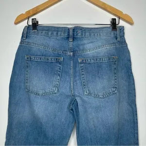 Free People Maggie Mid Rise Straight Leg Jeans in Aged To Perfection Size 27 thumbnail 9