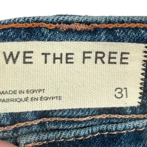 Free People Women's Tinsley Baggy High‎ Rise Jeans Hazey Blue Denim Size 31 Boho thumbnail 3