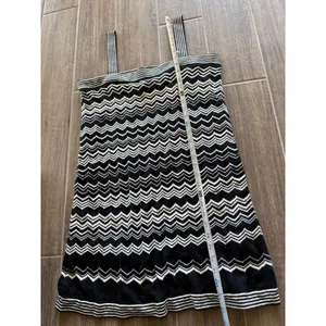 Missoni for Target Black White Zigzag Knit‎ Tank Dress Size L thumbnail 3
