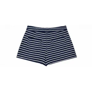 Zara Women’s Navy Blue Tailored High Waist Shorts Gold Button Detail Size M thumbnail 4